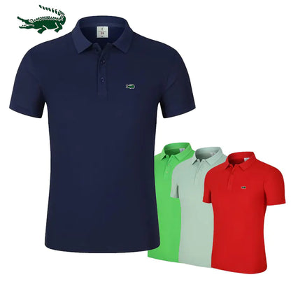 Men's Quick-Drying Solid Color Polo Shirts