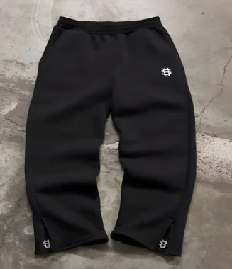 Signature Track Joggers with Drawstring and Zipper (One Piece)